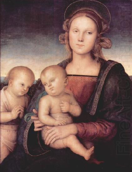 Pietro Perugino Madonna mit Hl. Johannes dem Taufer oil painting picture